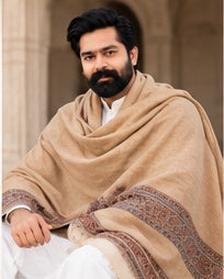 THE CAMEL — premium men's shawl worn by Saqib Khan Chadhar